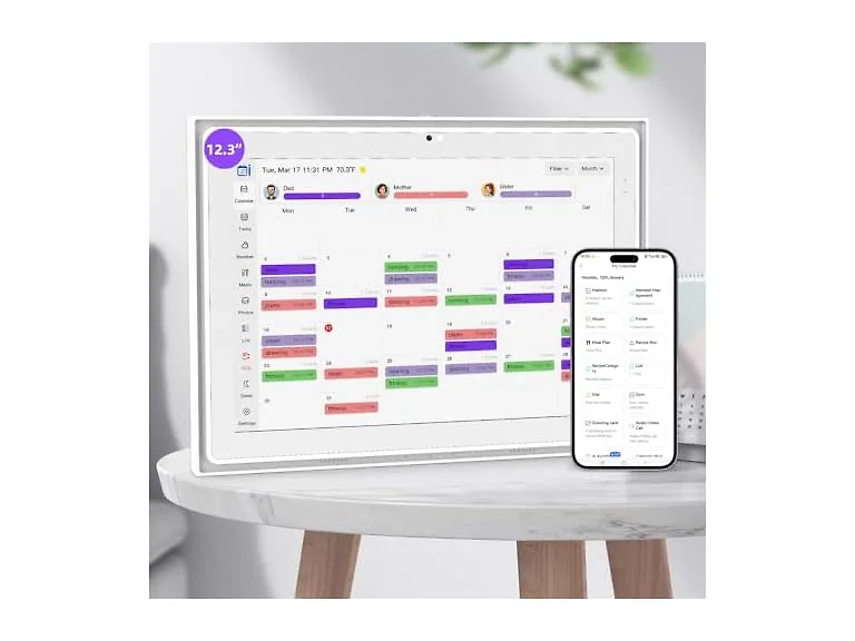 YEJOUMO 12.3 Inch Digital Calendar