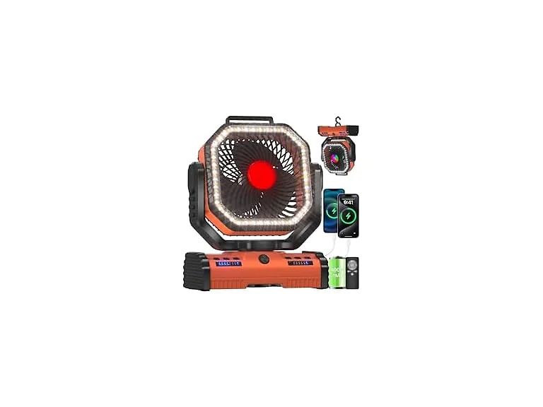 EEIFO 12in 40000mAh Camping Fan 4-Speed