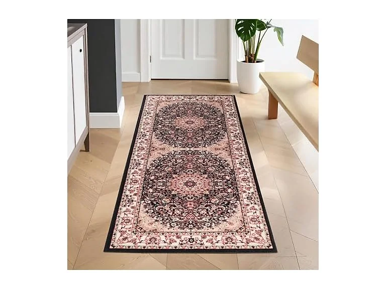 Superior Traditional Floral Medallion Border Rug
