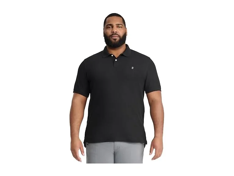 Black Short Sleeve Collared Polo Shirt