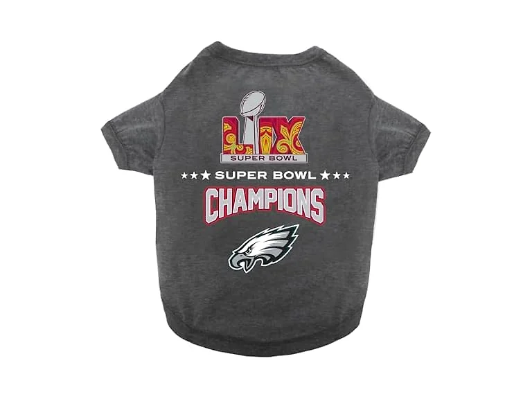 Pets First NFL Champion Dog T-Shirt, Medium, 