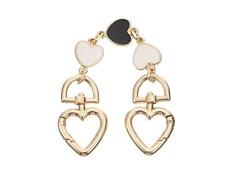 Purse Strap Extender Alloy Metal Heart