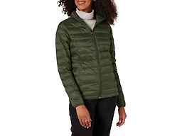 Amazon Essentials Women's Plus Size Packable Puffer Jacket, Olive, 6X