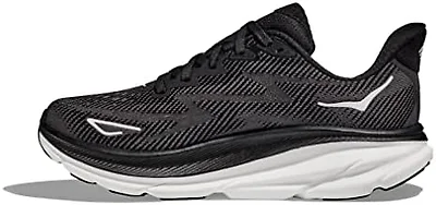 Hoka 1127896-BWHT 5.5 Hoka Clifton 9 Women's Shoes Black/White