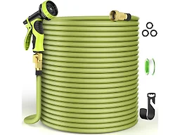 100ft Flexible Garden Hose with Nozzle