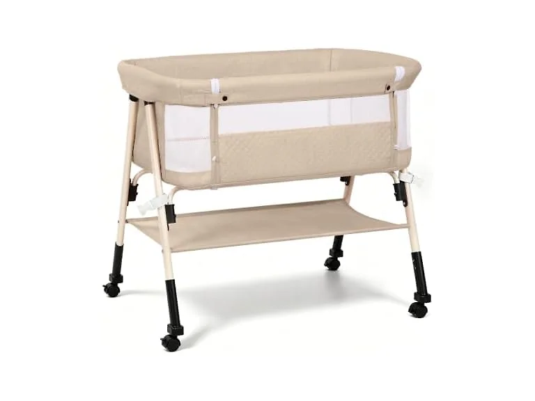 Bolmen Beige Baby Bassinet Bedside Sleeper