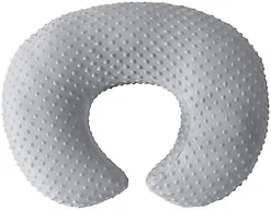 OMYS Nursing Pillow, Breastfeeding Pillows with Removable Cover for Mom with Breathable Filling, Ergonomic Baby Feeding Essentials for Bottle and Breastfeeding​ (Grey)