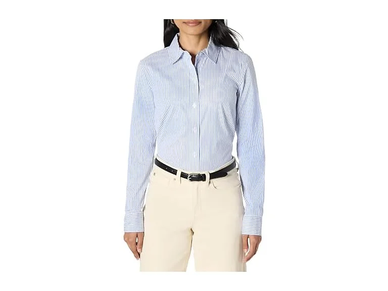 Amazon Essentials Women (S) Slim-fit Stretch Shirt
