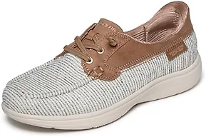 Skechers Women's Flex Radiant Glittery Boat Shoe
