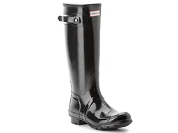 Hunter WFT1000RGL-BLK 7 Hunter Original Tall Gloss Women's Boots Black