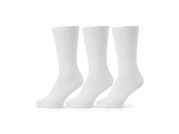 PBG GROUP PBG-24PCREWHT10 Size 10-13 Mens Crew Socks Cot