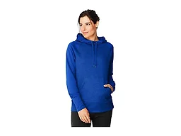 Hanes Women's Sport Performance Fleece Pullover Hoodie, Awesome Blue Solid/Awesome Blue Heather, XL