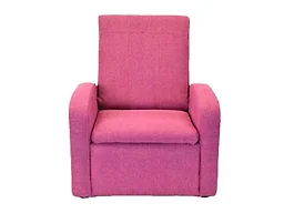 Uncaged Ergonomics STASH Kids Upholstered Chair, Pink