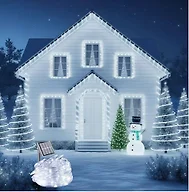 Solar Rope Lights, 33FT 100LED String Lights Outdoor, 8 Lighting Modes Solar Powered Rope Lights for Christmas Easter Party Holiday Tree Decoration
