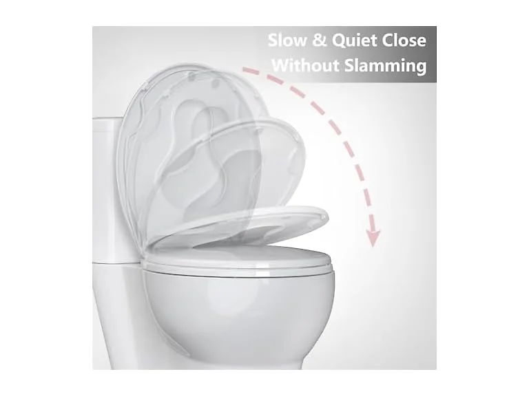 OUTLANE White Elongated Toilet Seat