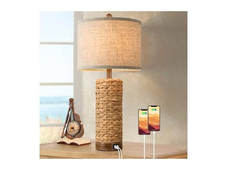 Rattan Table Lamp for Living Room
