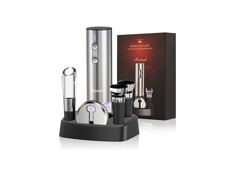 Electric Wine Opener Set 6-in-1 w/ Stand