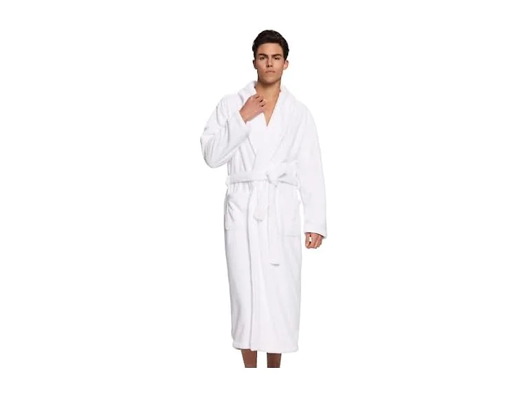PJGGZ Men's Shawl Collar Bathrobe