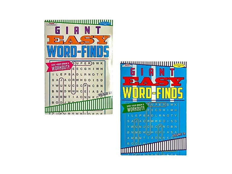DollarItemDirect Word Finds Giant Easy 96PG 2ASST in 24PC PDQ, Case Pack of 24
