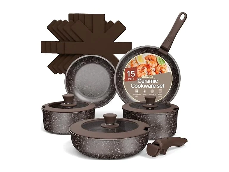 Bakken-Swiss Kitchen Cookware 15-pc Set