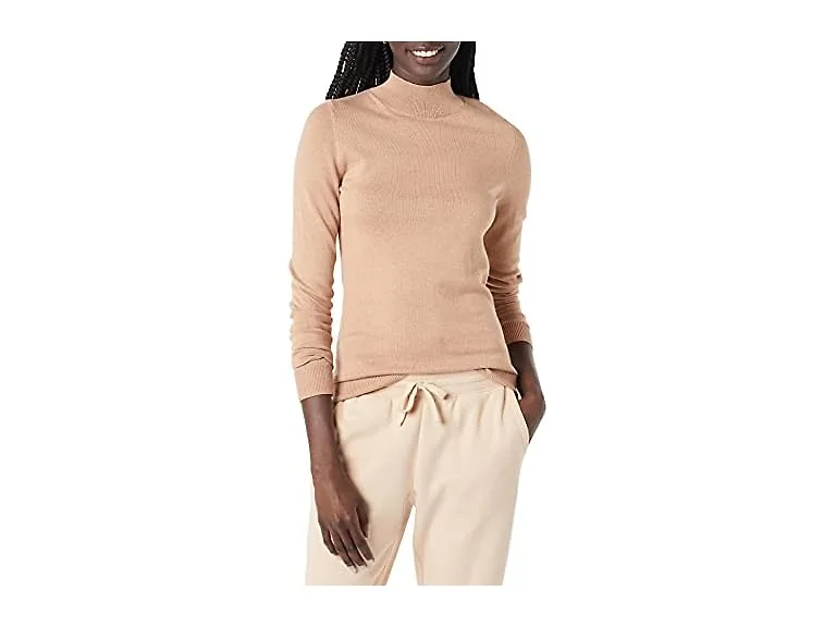 Amazon Essentials Women Lightweight Mockneck Sweater