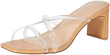 The Drop Women's Amelie Strappy Square Toe Heeled Sandal