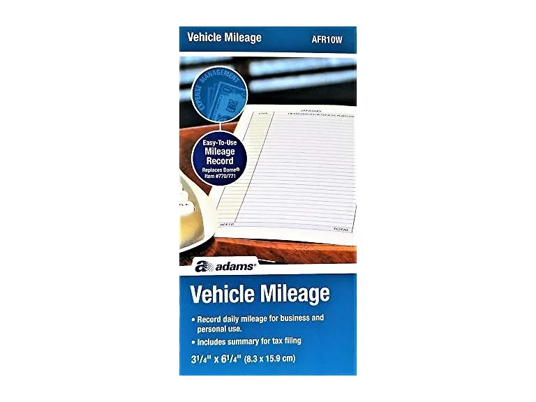 Adams AFR10W Mileage Journal (1 Pack)