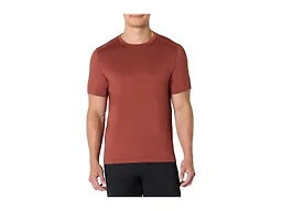 Amazon Essentials Men's Active Quick Dry Moisture Wicking Tech Stretch Lightweight Short-Sleeve T-Shirt, Rich Chestnut Brown, Large