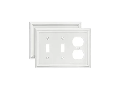 Combination Metal Light Switch Cover