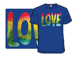 Watercolor Rainbow Love