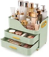 Booklov Large Makeup Organizer for Vanity, Bathroom Countertop, Green