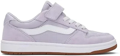Vans Kids' Ryland LS V Shoe, Tonal Check Lilac Mist, 1.5