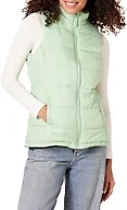 Amazon Essentials Women's Mid-Weight Puffer Vest, Sage Green, Medium