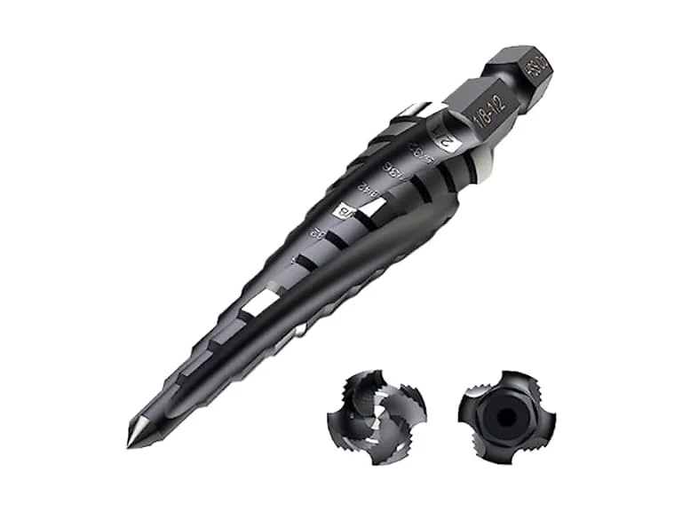 MingZhuS Four Spiral Step Drill Bits