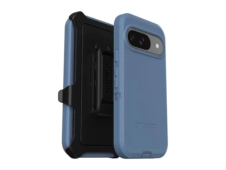 OtterBox Google Pixel 9 & 9 Pro Defender Series Case (Baby Blue Jeans Blue)