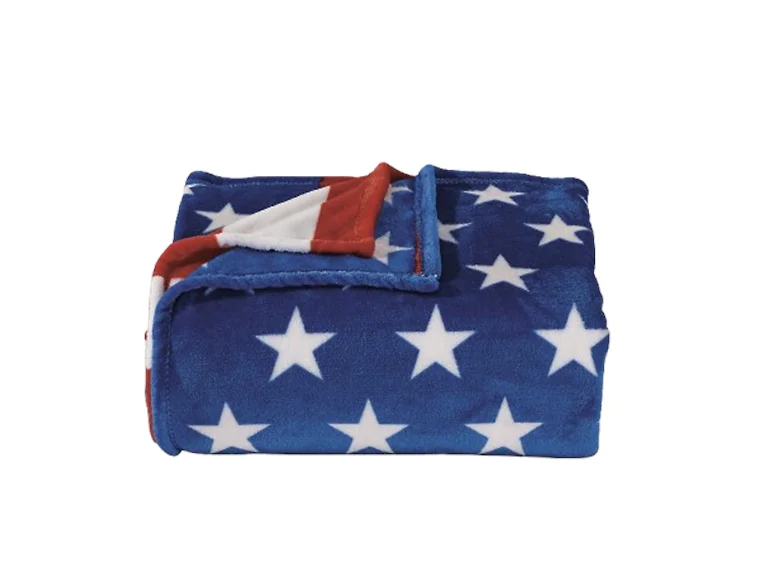 2PK Micro-Plush Throw 50x70" American Flag