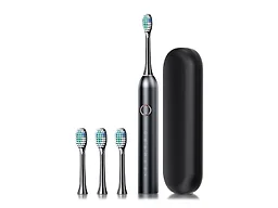 RG RG-ELECTOOTHBRUSH-BLK Electric Toothbrush With 4 Bru