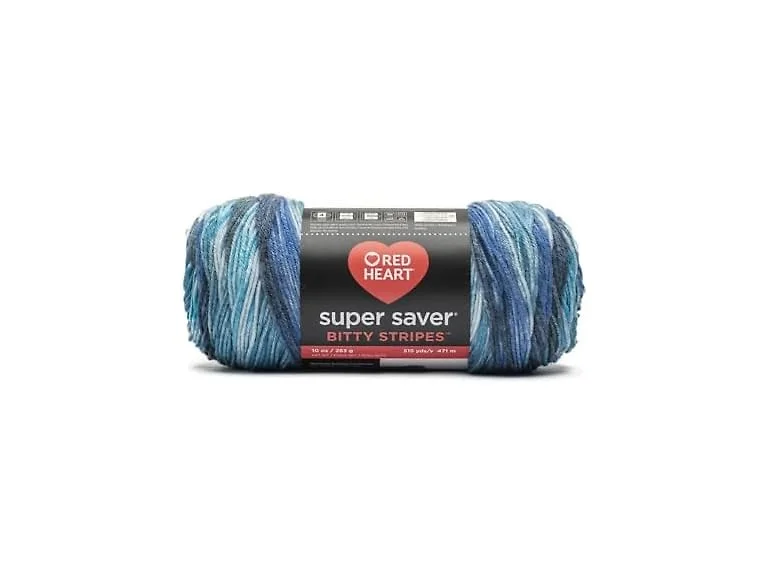 Red Heart Super Saver Bitty Stripes Yarn