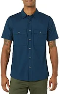 Amazon Essentials Men's Standard-Fit Short-Sleeve Two-Pocket Utility Shirt, Indigo, XX-Large