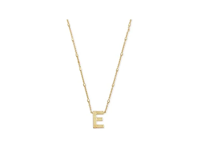 Womens Letters A-Z Pendant Necklace