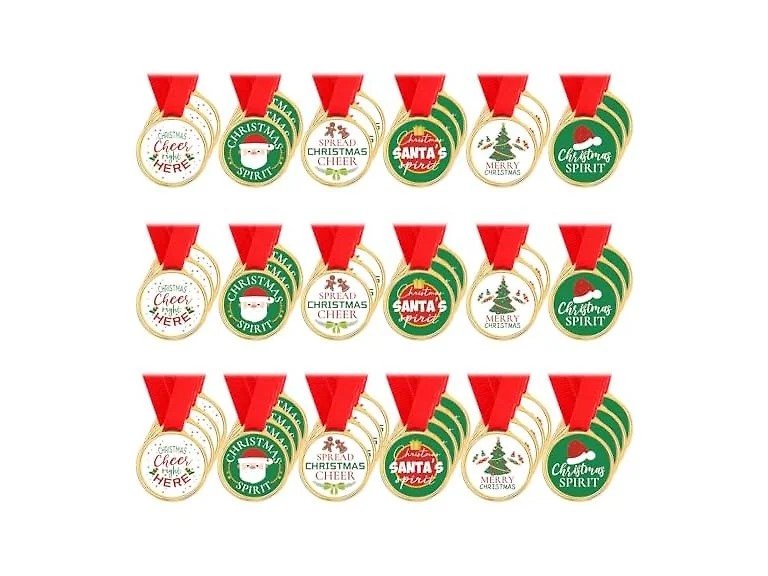 60 Pcs Christmas Medal Award 