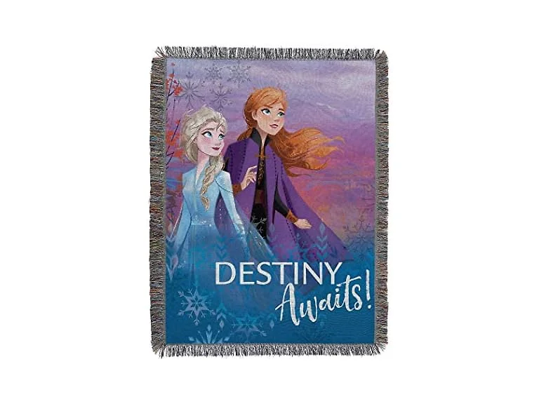 Frozen Woven Tapestry Throw Blanket