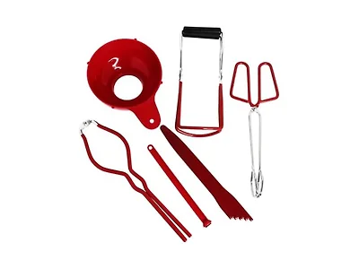 MIRRO 6 Piece Canning Tool Set, Red