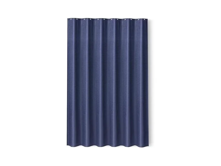Amazon Basics Shower Curtain, Modern Waffle Texture