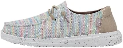 Hey Dude Womens Shoes, Wendy Sox, Aurora White, 36
