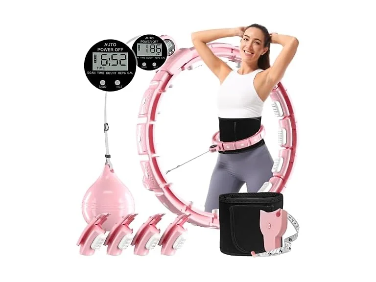 Smart Weighted Workout Hoop With Ruler