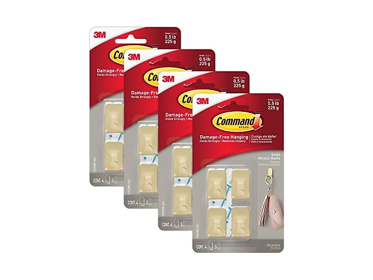 Command 17032BR-4ES Metallic Hooks
