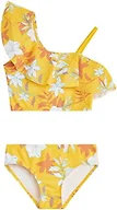 Kanu Surf Girls' Avery Beach Sport One Shoulder Tankini, Julia Yellow, 14