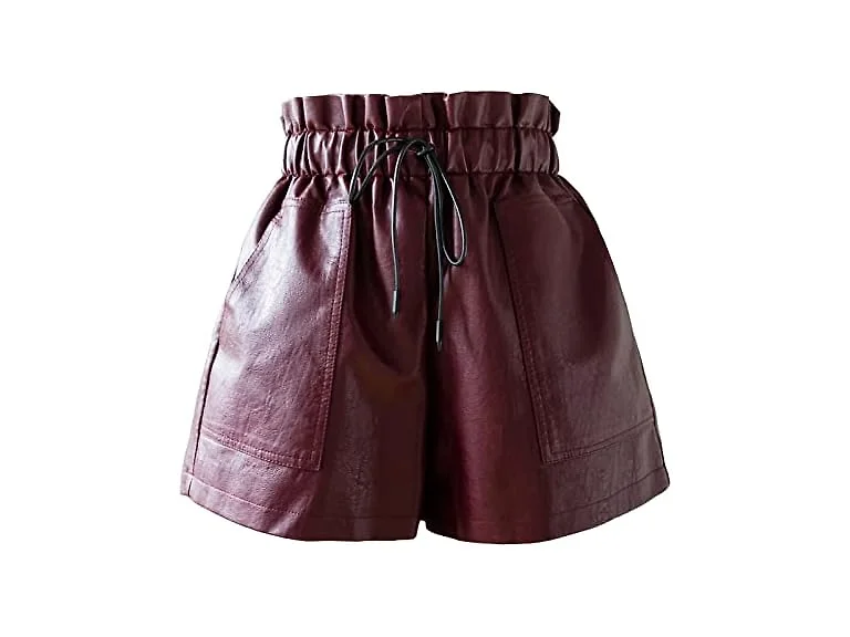 Schhjzpj Women (L) High Waisted Straight Shorts