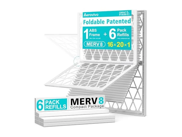 AErovivo 16x20x1 Air Filter Kit MERV 8